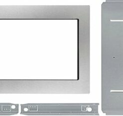 Whirlpool - Microwave Trim Kit for Most 30" Microwaves - Black-on-Stainless-Steel