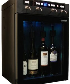 Vinotemp - 4 Bottle Wine Dispenser - Black