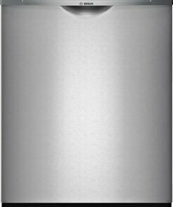 Bosch - 100 Series 24" Front Control Built-In Hybrid Stainless Steel Tub Dishwasher, 50dBA - Stainless steel