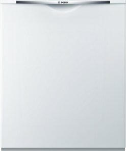 Bosch - 100 Series 24" Front Control Tall Tub Built-In Dishwasher with Hybrid Stainless-Steel Tub - White