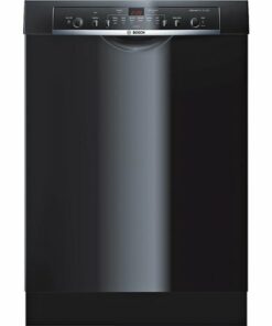 Bosch - 100 Series 24" Front Control Tall Tub Built-In Dishwasher with Stainless-Steel Tub - Black
