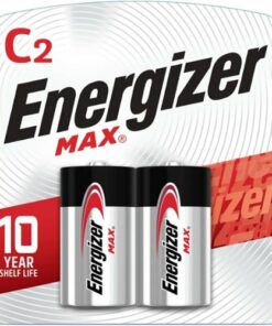Energizer MAX C Batteries (2 Pack), C Cell Alkaline Batteries
