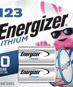 Energizer 123 Lithium Batteries (2 Pack), 3V Photo Batteries