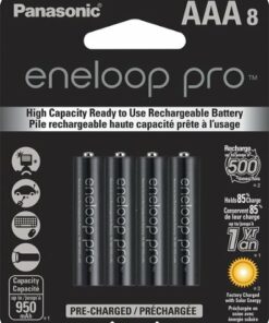 Panasonic - eneloop pro Rechargeable AAA Batteries (8-pack)