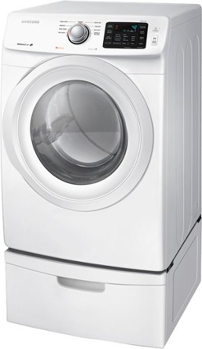 Samsung - 7.5 Cu. Ft. Stackable Electric Dryer with Sensor Dry - White 0