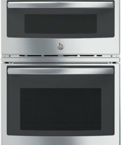 GE - 27" Single Electric Wall Oven with Built-In Microwave - Stainless steel