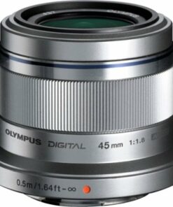Olympus - M.Zuiko Digital ED 45mm f/1.8 Portrait Lens for Most Micro Four Thirds Cameras - Silver