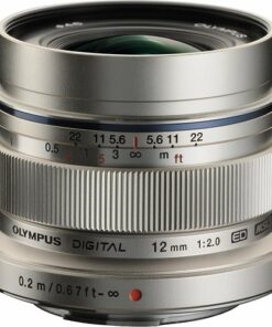 Olympus - M.Zuiko Digital ED 12mm f/2.0 Wide-Angle Lens for Most Micro Four Thirds Cameras - Silver