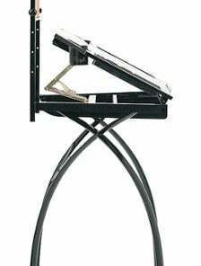 Studio Designs - Futura Tower Craft Desk - Black/Clear