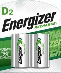 Energizer Rechargeable D Batteries (2 Pack), D Cell Batteries