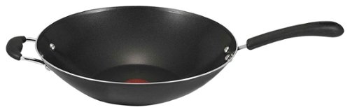 T-Fal - 4-1/2-Quart Nonstick Wok - Black