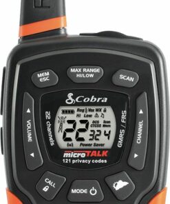 Cobra - 35-Mile, 22-Channel 2-Way Radios (Pair) - Black/Orange