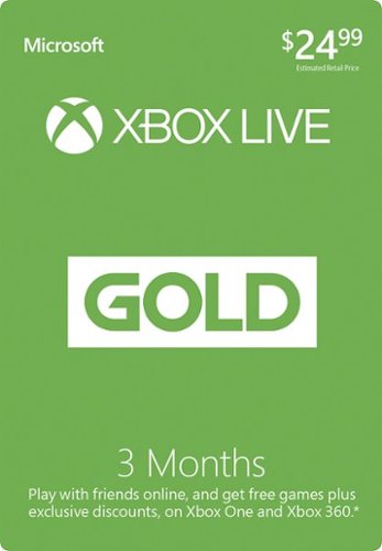 Microsoft - Xbox Live 3 Month Gold Membership 0
