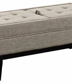 Simpli Home - Castlerock Storage Ottoman - Natural