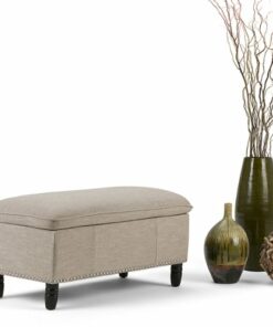 Simpli Home - Emily Storage Ottoman - Natural