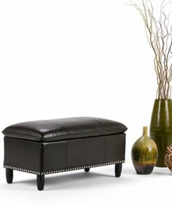 Simpli Home - Emily Storage Ottoman - Tanner's Brown