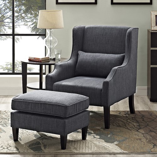 Simpli Home - Ashbury Club Chair - Slate Gray