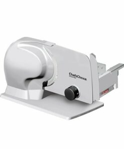 Chef'sChoice - 665 Professional 8.5-Inch Electric Food and Meat Slicer with Stainless Steel Serrated Blade NSF Certified - Gray