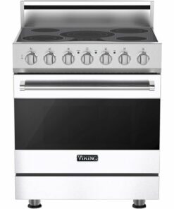 Viking - 4.7 Cu. Ft. Self-Cleaning Freestanding Electric Convection Range - White