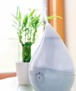 CRANE - 0.5 Gal. Droplet Ultrasonic Cool Mist Humidifier - Gray