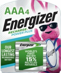 Energizer Rechargeable AAA Batteries (4 Pack) 800 mAh Triple A Batteries