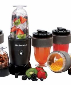 Elite Gourmet - 17 Piece Personal Drink Mixer - Black