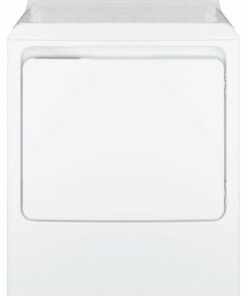 GE - 7.2 Cu. Ft. 4-Cycle High-Efficiency Gas Dryer - White/Silver Backsplash