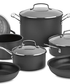 Cuisinart - Chef's Classic Hard Anodized 11 PC Set - Black