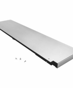 Whirlpool - 9" Backguard for 36" Range or Cooktop. - Black stainless steel