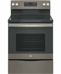 GE - 5.3 Cu. Ft. Freestanding Electric Range with Self-cleaning - Slate