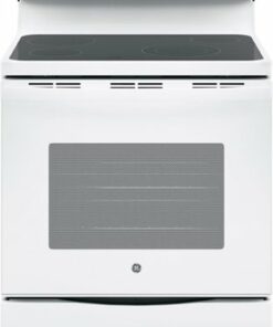 GE - 5.3 Cu. Ft. Freestanding Electric Range with Manuanl Cleaning - White