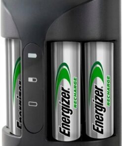 Energizer Rechargeable AA and AAA Battery Charger (Recharge Pro) with 4 AA NiMH Rechargeable Batteries
