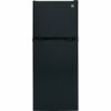 GE - 11.6 Cu. Ft. Top-Freezer Refrigerator - Black