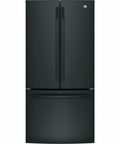 GE - 24.7 Cu. Ft. French Door Refrigerator - High Gloss Black