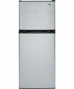 GE - 11.6 Cu. Ft. Top-Freezer Refrigerator - Stainless steel