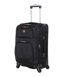 SwissGear - 21" Expandable Carry On Spinner Luggage - Black