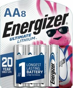 Energizer Ultimate Lithium AA Batteries (8 Pack), Double A Batteries