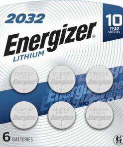Energizer 2032 Batteries (6 Pack), 3V Lithium Coin Batteries