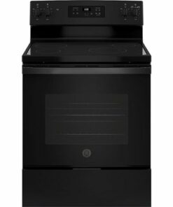 GE - 5.3 Cu. Ft. Freestanding Electric Range with Manual Cleaning - Black