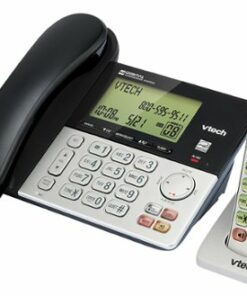 VTech - CS6949 DECT 6.0 Expandable Cordless Phone System with Digital Answering System - Black; Silver