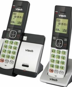 VTech - CS5119-2 DECT 6.0 Expandable Cordless Phone System - Gray/Black