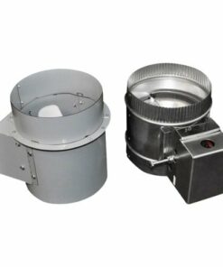 Whirlpool - 6" Makeup Air Switch Duct Kit - Silver