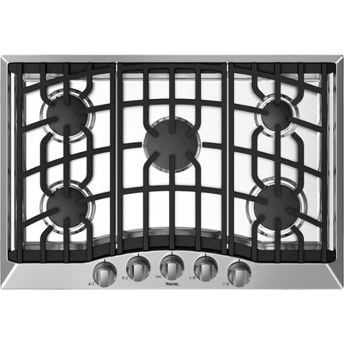 Viking - 36" LP Gas Cooktop - Stainless steel