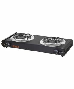 Imusa - Electric Double Burner - Black
