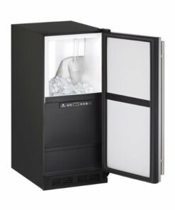 U-Line - 1000 Series 14.9" 60 lb Freestanding Icemaker - Stainless steel 0