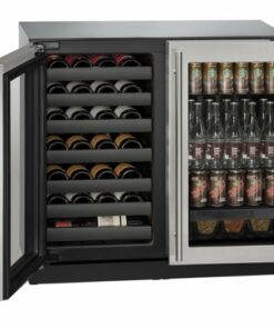 U-Line - Modular 3000 Series 31-Bottle Built-In Wine Refrigerator - Stainless steel 0