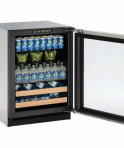 U-Line - 2000 Series 10-Bottle Built-In Wine Refrigerator - Stainless steel 0