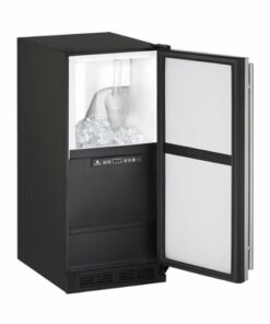 U-Line - 1000 Series 14.9" 60 lb Freestanding Icemaker - Stainless steel 1