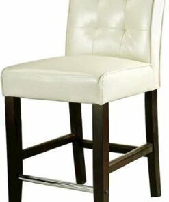 CorLiving - Antonio Counter Height Barstool - Cream White