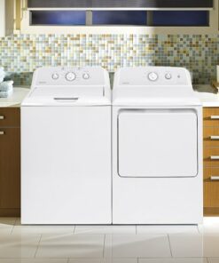 Hotpoint - 3.8 Cu. Ft. Top Load Washer - White /Gray Backsplash